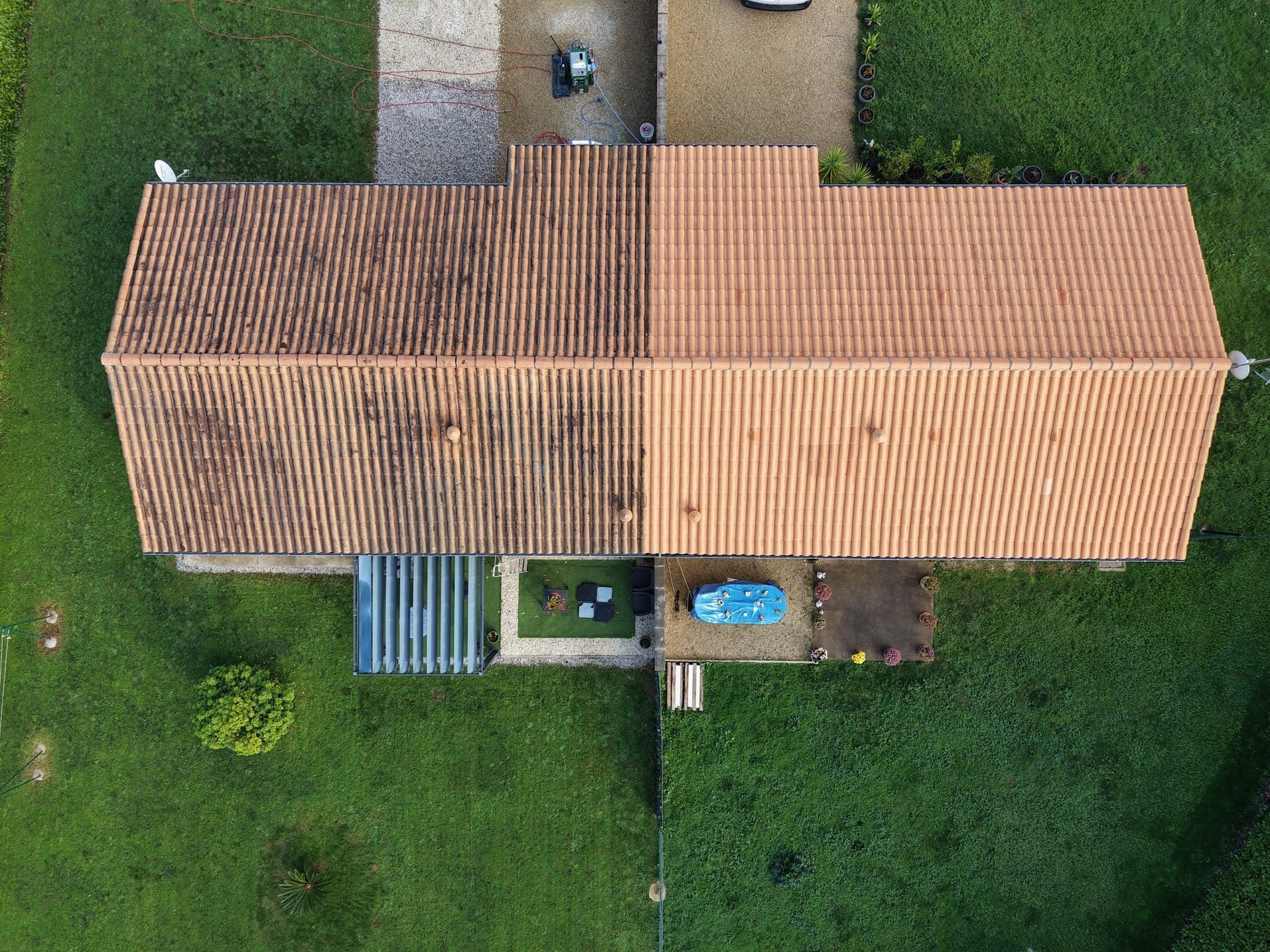 Nettoyage de façade en pierre à la vapeur basse pression - Deux-Sèvres